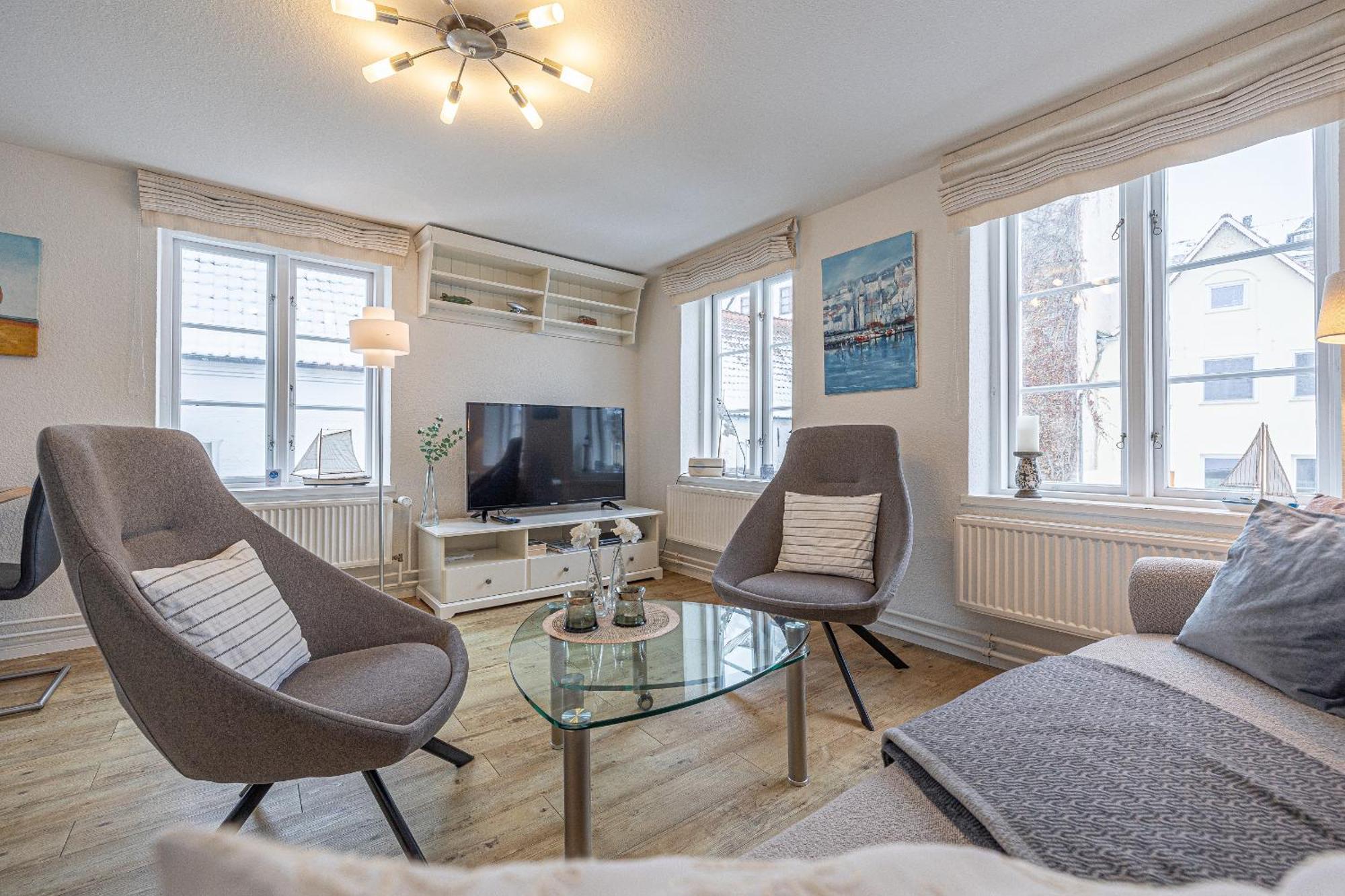 Fewo1846 - Hugo Eckener - Komfortable Maisonette-Wohnung Mit 2 Schlafzimmern Im Stadtzentrum Flensburgo Exterior foto